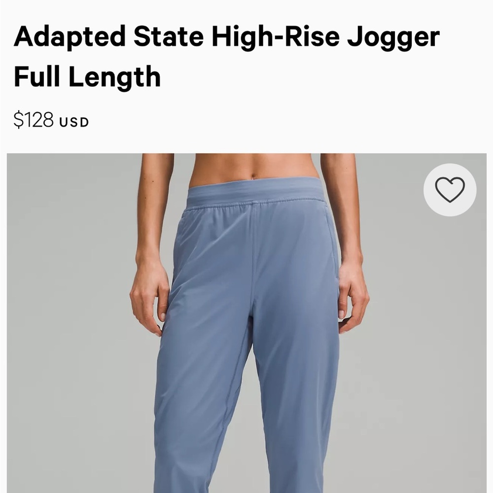Lululemon Adapted State High Rise Jogger Size 6 Dramatic Magenta